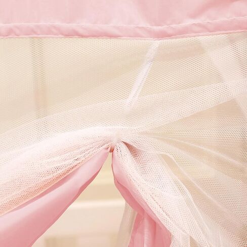 Mengersi Baby Crib Tent,Pop Up Crib Tent to Keep Baby in,Lovely Toddler Crib Net Mosquito Net Safe and Breathable,Installation Convenience,Pink in Kuwait