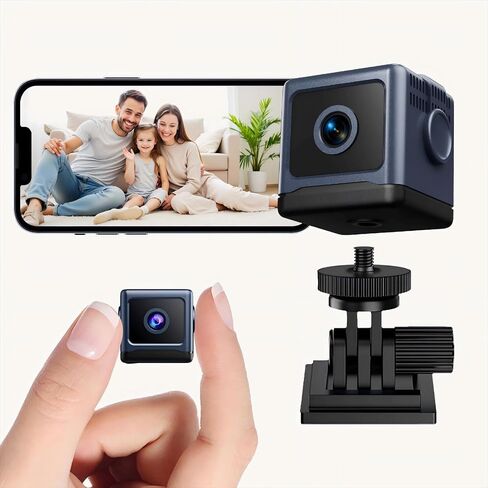 Upgraded Indoor Cameras for Home WiFi Camera Indoor Wireless | Animal Cameras for Indoor Room Camera for Bedroom HD Mini Nanny Cam for Home(Video Only)Dark Blue in Kuwait