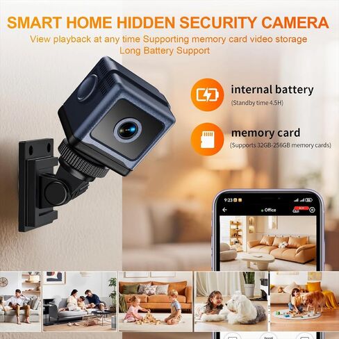 Upgraded Indoor Cameras for Home WiFi Camera Indoor Wireless | Animal Cameras for Indoor Room Camera for Bedroom HD Mini Nanny Cam for Home(Video Only)Dark Blue in Kuwait