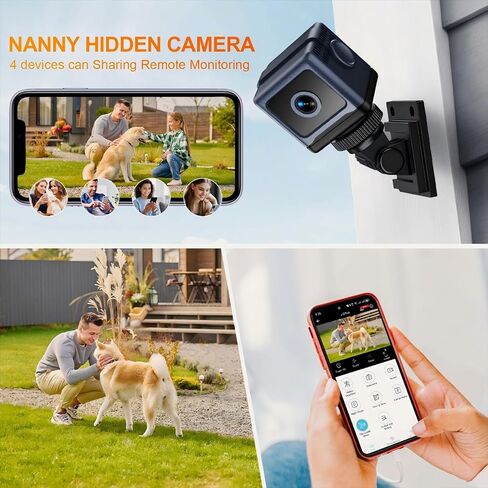 Upgraded Indoor Cameras for Home WiFi Camera Indoor Wireless | Animal Cameras for Indoor Room Camera for Bedroom HD Mini Nanny Cam for Home(Video Only)Dark Blue in Kuwait