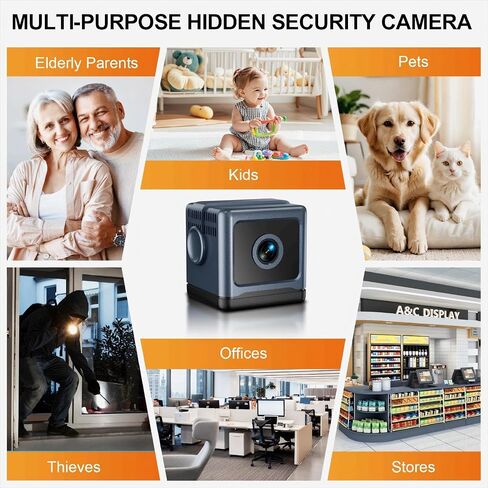 Upgraded Indoor Cameras for Home WiFi Camera Indoor Wireless | Animal Cameras for Indoor Room Camera for Bedroom HD Mini Nanny Cam for Home(Video Only)Dark Blue in Kuwait
