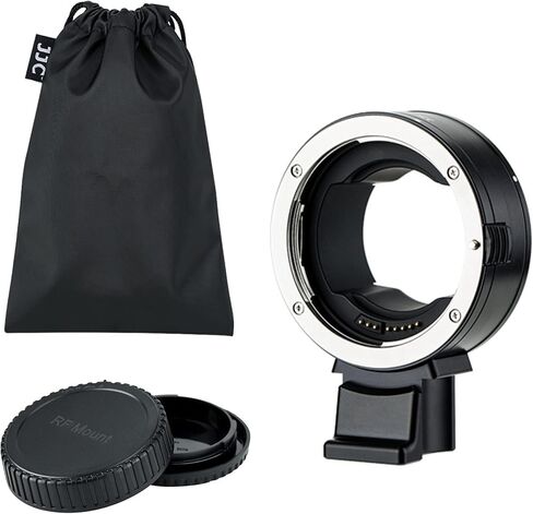 EF-EOS R Auto Focus Lens Mount Adapter for Canon EF EF-S to RF R50 Adapter | EF to RF Mount for R1 R100 R8 R50 V R5 R6 III II V R10 R7 R3 R5C RP w Tripod Foot+RF Lens Rear Cap+EF Mount Camera Body Cap in Kuwait