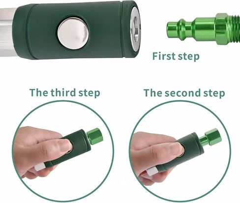 Yolass 1/4" FNPT M Style Safety Coupler, Female Thread, Safety Air Plug Coupler (4 packs) in Kuwait