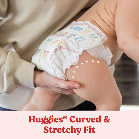 Huggies Size 3 Diapers, Snug & Dry Baby Diapers, Size 3 (16-28 lbs), 168 Count, Packaging May Vary in Kuwait