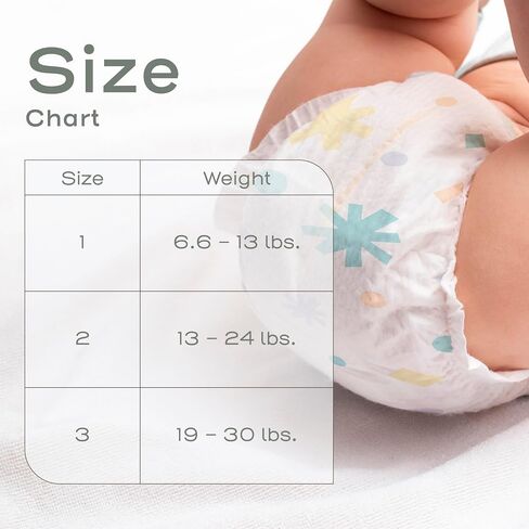 Evolur Snuggle Bum Baby Diapers Size 1, Newborn, PFAS-Free, 216 Count in Kuwait