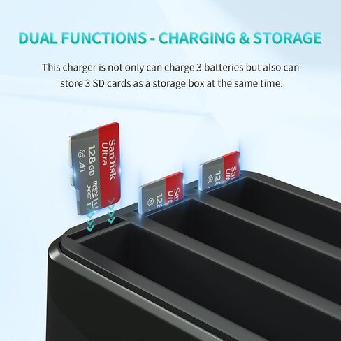 LP Battery and Charger Set for Insta 360 X4, 2500mAh Batteries Compatible with Insta 360 X4 Camera, Fast Charging Hub with USB-C Cable, 360 X4 Accessories, 3-Slot Battery Charging Station + 2 Battery in Saudi Arabia