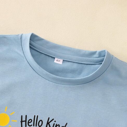 CM C&M WODRO Hello Kindergarten Shirt for Boys First Day of Kindergarten Shirt Kids Back to School Outfit Alligator Tops 4-5T in Kuwait