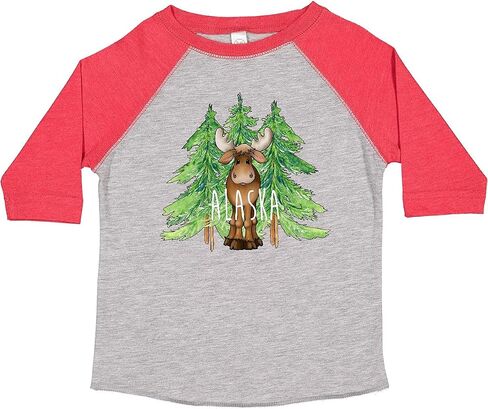 inktastic Alaska Moose and Trees Toddler T-Shirt in Kuwait