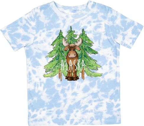 inktastic Alaska Moose and Trees Toddler T-Shirt in Kuwait