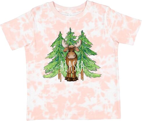 inktastic Alaska Moose and Trees Toddler T-Shirt in Kuwait