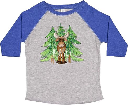 inktastic Alaska Moose and Trees Toddler T-Shirt in Kuwait