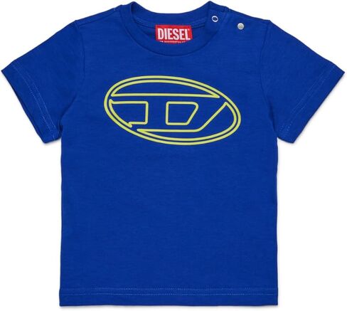 Diesel Baby Jersey T-Shirt with Branded Oval D Maxi Logo in Kuwait