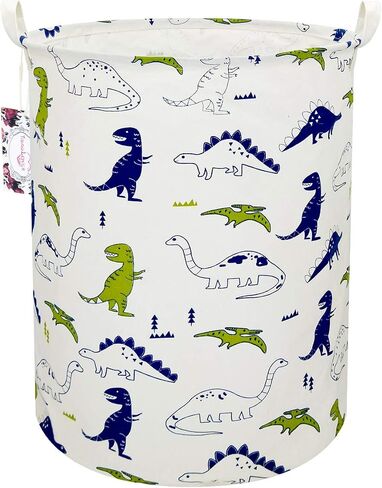 Dinosaur Laundry Basket Baby Laundry Hamper Cute Kids Hamper Toy Storage Bin Handles for Boys and Girls Dinosaur Room Decor (Polychrome Dinosaurs) in Kuwait