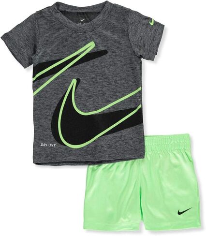 Nike Baby Boys' 2-Piece Shorts Set Outfit - Lime Blast in Kuwait