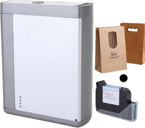 Portable Mini Handheld Printer, 1.02 Inch Inkjet Printing Device APP Connect for Custom Text QR Code Barcode Logo on Carton Wood Fabric Plastic Metal Clothes Blue in Kuwait