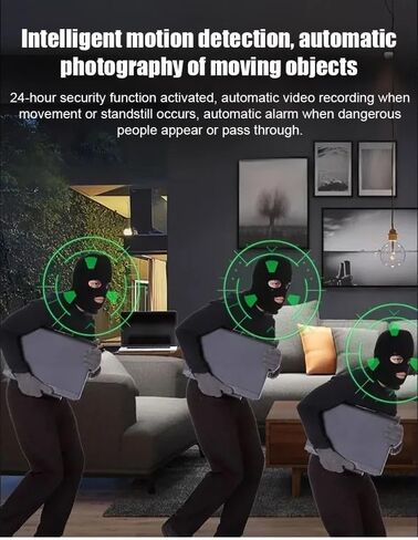 Hidden Camera HD Night Vision, USB Rechargeable WiFi Network Required, Tiny and Installs in 1 Second, Remote Real-Time Viewing, Audio and Video Recordings Require Card for Saving (2pcs) in Kuwait