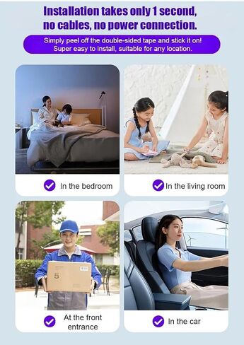 Hidden Camera HD Night Vision, USB Rechargeable WiFi Network Required, Tiny and Installs in 1 Second, Remote Real-Time Viewing, Audio and Video Recordings Require Card for Saving (2pcs) in Kuwait