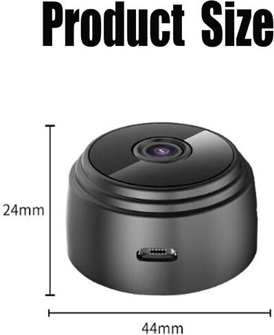 Security Camera, Mini 1080p HD Wireless Cam with Audio for Indoor/Outdoor Surveillance, Ideal for Monitoring in Kuwait