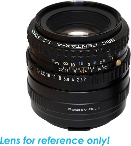 Fotasy PK Lens to L Adapter, Copper, K Mount Lens to L Mount, Compatible with Panasonic S1 S1H S1R S4 S5 Leica SL SL2 TL2 TL Leica T Sigma fp fp L Mirrorless Camera in Kuwait
