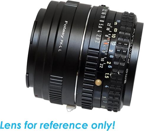 Fotasy PK Lens to L Adapter, Copper, K Mount Lens to L Mount, Compatible with Panasonic S1 S1H S1R S4 S5 Leica SL SL2 TL2 TL Leica T Sigma fp fp L Mirrorless Camera in Kuwait