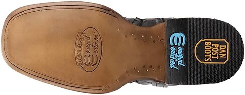 Dan Post Boots Womens Reese Full Quill Ostrich Square Toe Pull On Dress Boots Mid Calf Low Heel 1-2" - Brown in Kuwait