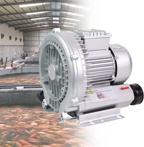 Regenerative Blower High-Pressure Vortex Ring Phase Blower Industrial Vacuum Pump,220V/380V Aeration Oxygenation Machine for Fish Ponds & Pools, 250W Industrial Blower, Regenerative Blower w in Kuwait
