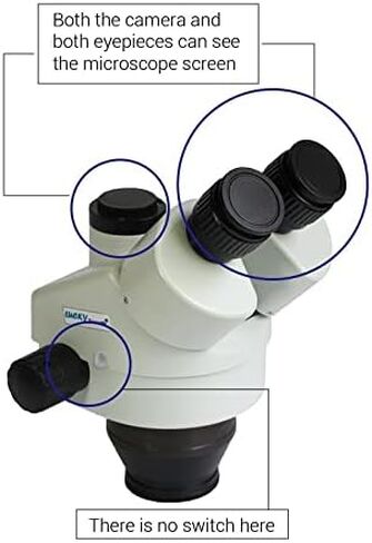 Microscope Accessories Kit 3.5X-90X Trinocular Stereo Microscope Trinocular Continuous Zoom Microscopio Microscope Slides in Kuwait