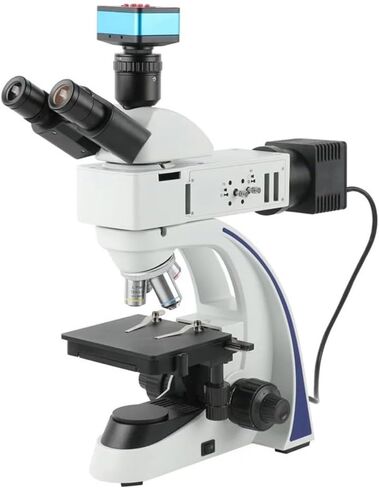 Microscope Observation Industrial Uprigh Metallurgical Microscope Trinocular Achromatic Microscope for Metal Alloys Ceramics Surface Silicon Wafer(12MP 4K HDMI USB) in Kuwait