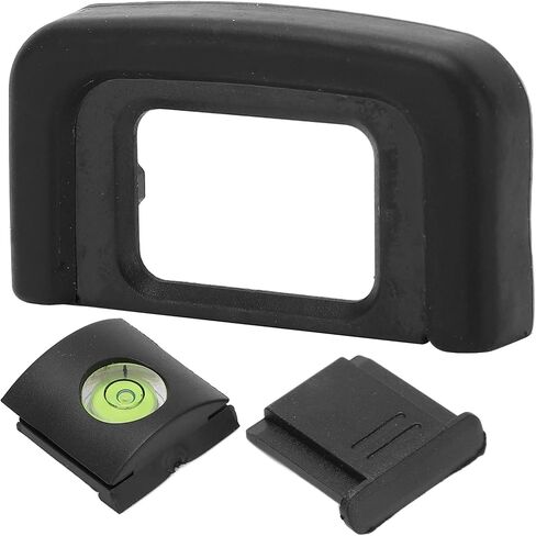 Viewfinder Eye Cup for D3200 D3300 D3400 D5300, Protective Rubber Eye Cover with Gradienter and Cold Shoe Cover, Camera Viewfinder Accessory in Kuwait