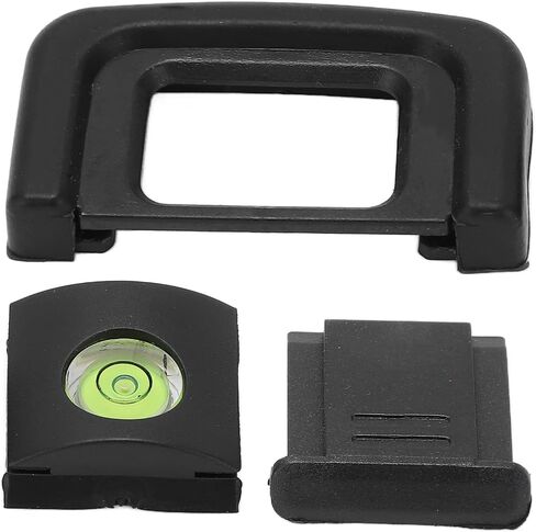 Viewfinder Eye Cup for D3200 D3300 D3400 D5300, Protective Rubber Eye Cover with Gradienter and Cold Shoe Cover, Camera Viewfinder Accessory in Kuwait