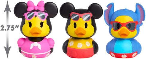 Disney Duckalooz Rubber Ducks - Bundle with 3 Duckalooz Featuring Mickey, Minnie, and Stitch | Disney Bath Tub Toys for Kids, Boys, Girls in Kuwait