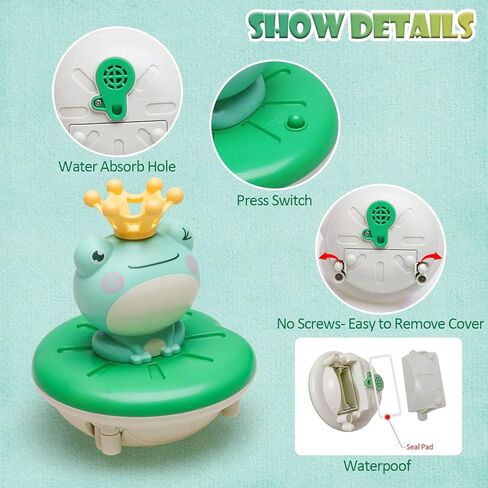 Baby Bath Toys for Kids, 4 Modes Water Spray Bath Toy Sprinkler Bathtub Toys for Toddlers 1-3, Swimming Pool Games Water Play Set Gift for Bathtub Shower Beach Infant Kids Boys Girls Age 2-7 Years Old in Kuwait