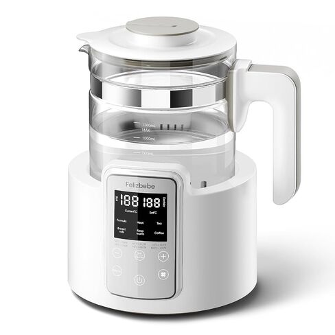 Instant Water Warmer, Baby Bottle Warmer with Faster Cooling Fan and LCD Display, Baby Milk Warmer, Electric Kettle with 6 Temperature Control Presets, Breastmilk Warmer, Boil Tea, Coffee in Kuwait
