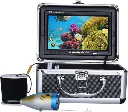 7" Inch 1000tvl Underwater Fishing Video Camera Kit 30 PCS LED Infrared Lamp Lights Fish Finder 10M 20M 30M 50M in Kuwait