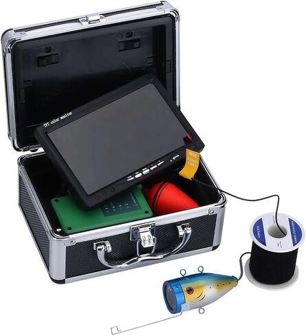 7" Inch 1000tvl Underwater Fishing Video Camera Kit 30 PCS LED Infrared Lamp Lights Fish Finder 10M 20M 30M 50M in Kuwait