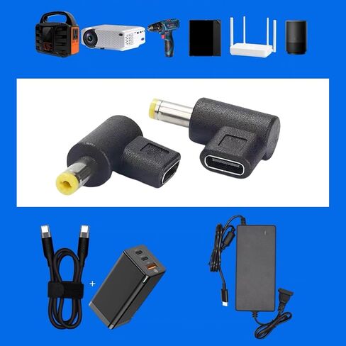 USB Create to 4.0x1.7mm Direct Current Battery Pack Link 27W 36W 100W for LED Displays Laptops Cameras Electronics Power Supply in Kuwait