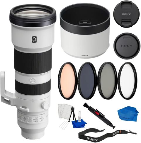 Sony FE 400-800mm f/6.3-8 G OSS Super Telephoto Lens (Black) Bundle – ND Filter, UV Filter, Dust Blower, Lens Pen, Microfiber Cleaning Cloth, Starter Cleaning Kit & More (Renewed) in Kuwait