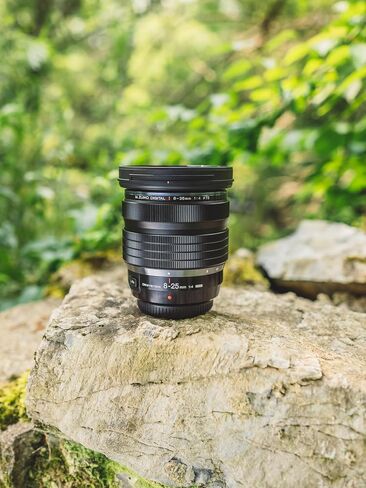 OM SYSTEM Olympus M.Zuiko Digital ED 8-25mm F4.0 PRO for Micro Four Thirds System Camera, Compact Ultra Wide Zoom Lens, Weather Sealed Design, MF Clutch, L-Fn Button in Kuwait