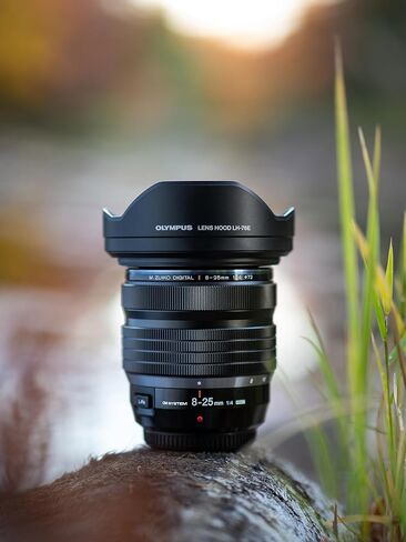 OM SYSTEM Olympus M.Zuiko Digital ED 8-25mm F4.0 PRO for Micro Four Thirds System Camera, Compact Ultra Wide Zoom Lens, Weather Sealed Design, MF Clutch, L-Fn Button in Kuwait