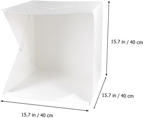 40cm Mini Photo Tent Dual LED Light Bars Portable Foldable Photography Light Box with 6 Color Backdrops for Product Shooting in Kuwait