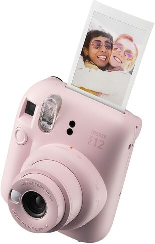 Fujifilm Instax Mini 12 Instant Camera Blossom Pink + Minimate Custom Case + Fuji Instax Film 20 Sheets Twin Pack in Kuwait