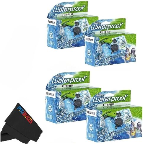 Fujifilm QuickSnap Waterproof 35mm Single Use Camera with Bonus Microfiber Cleaning Cloth... in Kuwait