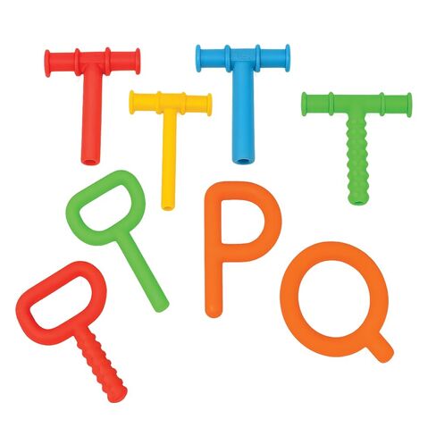 Chewy Tubes P & Q Oral Motor Chew Tool, Latex-Free, Teething & Sensory | Safe & Non-Toxic: Made from durable, latex-free material designed for extended chewing without breaking down or splintering. in Kuwait