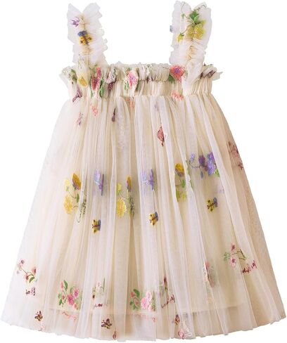 TTYAOVO Baby Girl Summer Tutu Dress Toddler Princess Casual Dresses in Kuwait