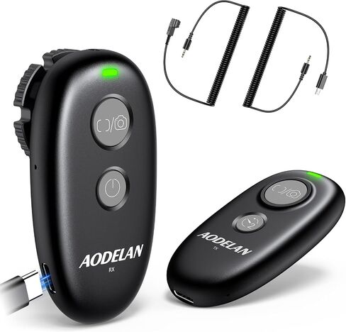 for Sony Camera Rechargeable Remote Shutter Release - AODELAN Wireless & Wired Remote Control for Sony A7 IV, A7R V, A7S III, A9 III, FX3, FX2,A1, A1 II, RX100 VI, RX10 IV, A7RIVA, A7RIIIA, A9 II in Kuwait