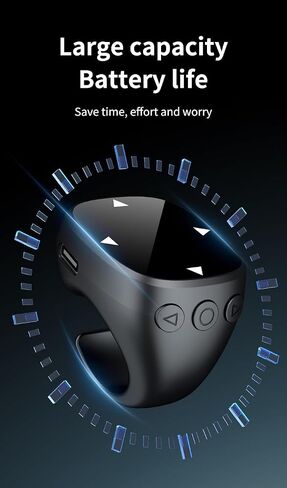 Tiktok Scrolling Ring,Air Finger Ring Mouse with a Touchpad, Portable Handheld Bluetooth 5.3 Wireless Scroller Remote Control Page Turner for i-Phone/i-Pad/Android/PC/Camera/Video Recording/Kindle App in Kuwait
