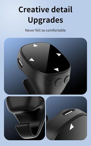 Tiktok Scrolling Ring,Air Finger Ring Mouse with a Touchpad, Portable Handheld Bluetooth 5.3 Wireless Scroller Remote Control Page Turner for i-Phone/i-Pad/Android/PC/Camera/Video Recording/Kindle App in Kuwait
