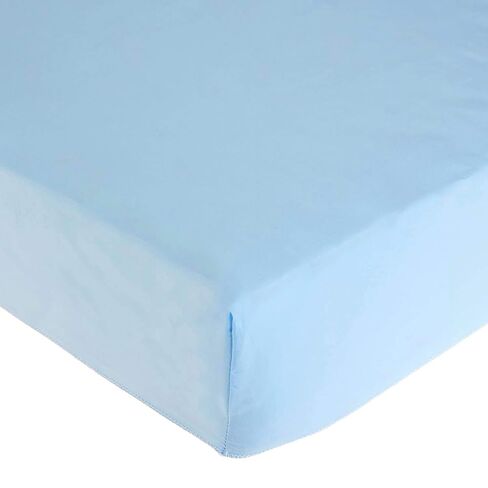 American Baby Company 2 Pack 100% Cotton Percale Fitted Nap Mat Sheet with Elastic Corners 24" x 48" x 4" - Soft & Breathable Rest Mat Sheet or Nap Mat Cover for Daycare & Preschool, Blue in Kuwait