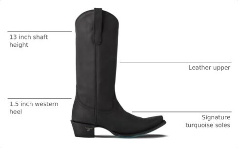 Lane Women's Women'S Emma Jane Western Boot Snip Toe Black 7 1/2 M US in Kuwait