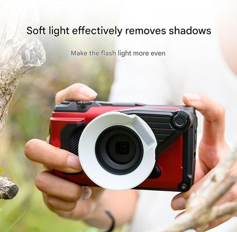 Camera Light Diffuser for TG7, Front Mount Cover with White Soft Light Face for Daily Photo Use and Close-Up Photography in Kuwait